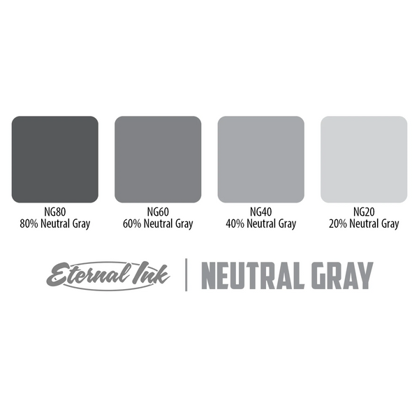 Набір тату фарб Neutral Gray Set Eternal по 30 мл 09738-y6h_15 фото