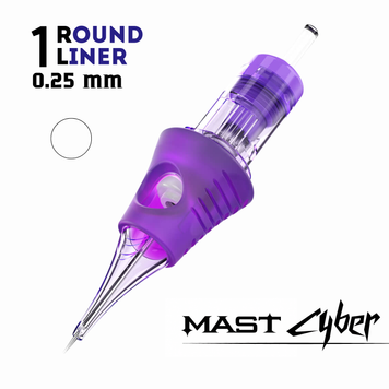 0801RL (0,25 мм) Картриджі тату Mast Cyber (контур) 1 шт cyber0801 фото