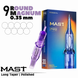 1209RM-1 (0,35 мм) Картриджи тату Mast PRO (тени\закрас) 20 шт mast1209RM-1-000 фото 1