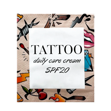 5 мл саше Загоювальний крем після плівки TATTOO daily care SPF 20 від Mark TATTOO daily care SPF фото