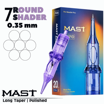1207RS (0,35 мм) Картриджи тату Mast PRO (закрас) 20 шт mast1207RS фото
