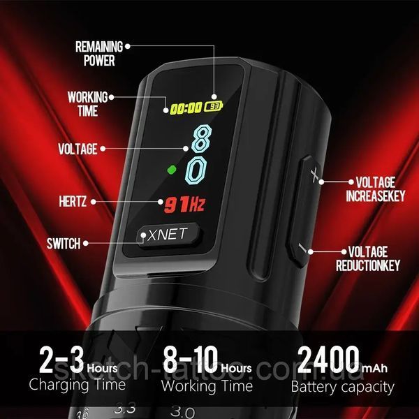 Бездротова тату машинка Ambition XNET Vipera 8872236550189 фото