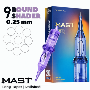 0809RS (0,25 мм) Картриджи тату Mast PRO (закрас) 20 шт mast0809RS фото