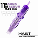 1011RM-1 (0,30 мм) Картриджі тату Mast PRO (тіні\зафарбування) 1 шт mast1011RM фото 1