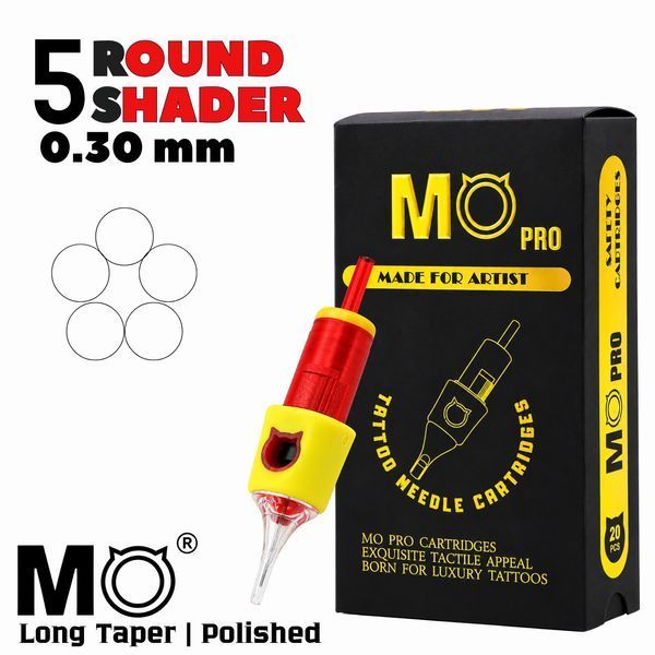 1005RS (0,30мм) Картриджі тату MO PRO (зафарбування) 20 шт фото