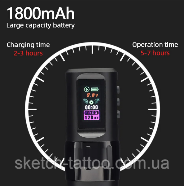 Беспроводной тату набор LBB S20 Е40 с двумя акумуляторами по 1800 мА&middot;ч 0039885999 фото