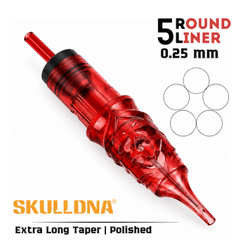 0805RL (0,25 мм) Картриджи тату Skulldna (контур) 1 шт 0805_SK фото