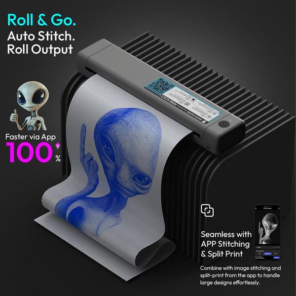 Бездротовий Тату принтер INKONE ALIEN RS100 00039948888 фото