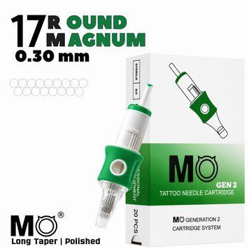 1017RM (0,30мм) Картриджі тату MO GEN 2 (тіні / зафарбування) 20 шт фото