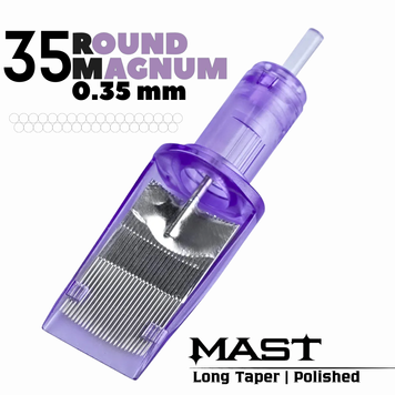 1235RM-1 (0,35 мм) Картриджи тату Mast PRO (тени\закрас) 1 шт MAST1235RM-1 фото